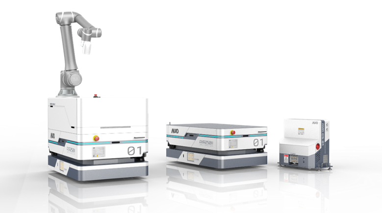 PA视讯數位開發的自主式移動機器人（AMR250M），搭配全向輪並結合AI演算法、2D LiDAR、3D攝影機等技術，協助客戶實現產線全自動化