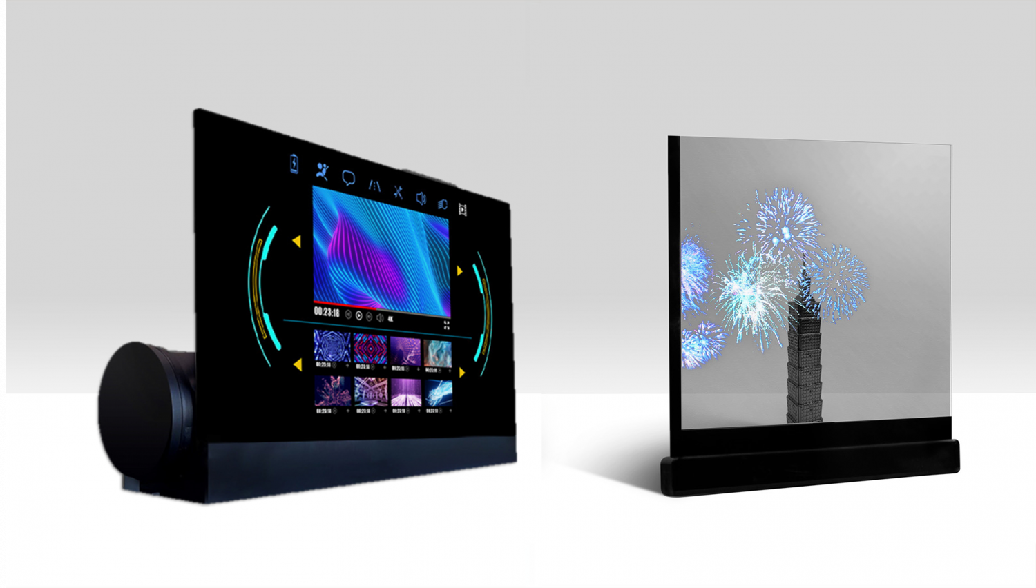 可卷式、折迭性、高透明